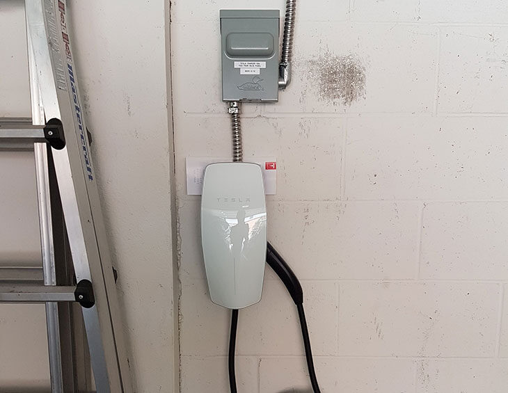 Tesla Charging Station installed